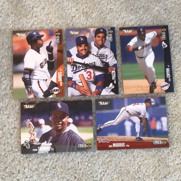 Vintage 1995 Upper Deck MLB Baseball Trading Cards, Lot of 46 Cards - Picture 2 of 16